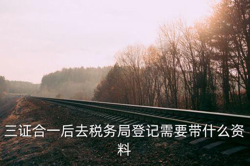 三證合一后稅務(wù)登記需要什么資料，營業(yè)執(zhí)照三證合一后稅務(wù)有什么資料
