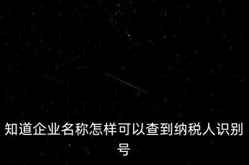 如何查詢一個公司的納稅人識別號，知道納稅人識別號怎么查單位