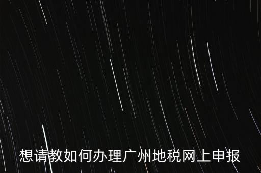 廣州地稅如何網(wǎng)上申報(bào)系統(tǒng)，地稅網(wǎng)上申報(bào)如何操作