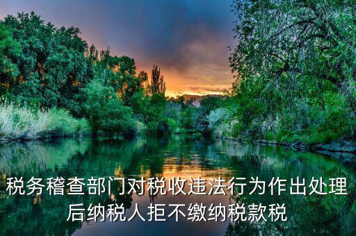 稅務(wù)稽查部門(mén)對(duì)稅收違法行為作出處理后納稅人拒不繳納稅款稅