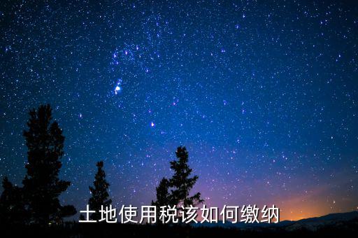 土地使用稅如何繳納，土地使用稅該如何繳納