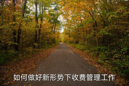 如何搞好征費管理工作，如何做好新形勢下收費管理工作