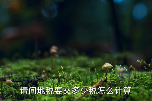 土地稅如何計算，土地使用稅的計算公式