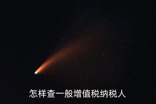 如何查詢一般納稅人，如何查詢是否是一般納稅人公司