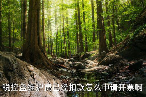 如何通過微信交納稅控盤繼費，稅控盤維護費已經(jīng)扣款怎么申請開票啊