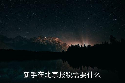 北京企業(yè)如何報(bào)稅，請(qǐng)問(wèn)北京新成立公司報(bào)稅流程