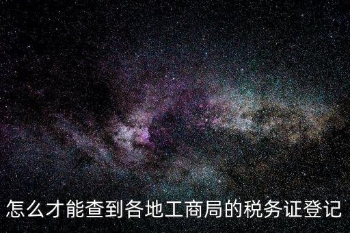 電子稅務(wù)登記如何查詢，稅務(wù)登記號查詢