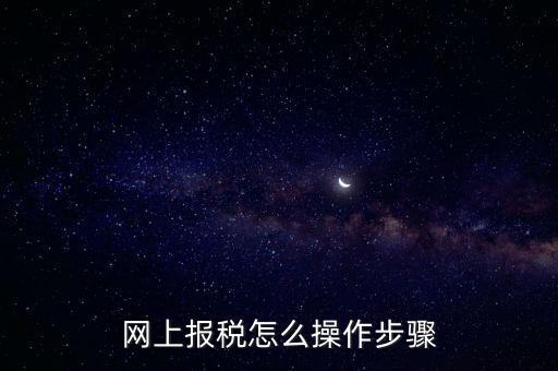 在國家稅務(wù)局網(wǎng)上如何報稅，網(wǎng)上報稅怎么操作步驟