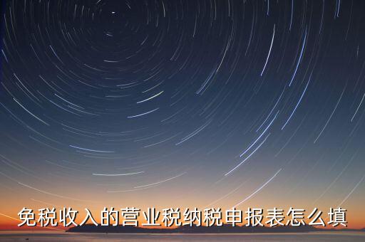 免稅如何填寫申報，免稅企業(yè)如何填報增值稅納稅申報表
