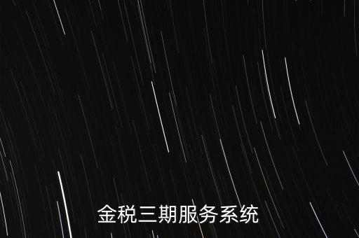 如何編制金稅三期系統(tǒng)查詢手冊(cè)，金稅三期服務(wù)系統(tǒng)