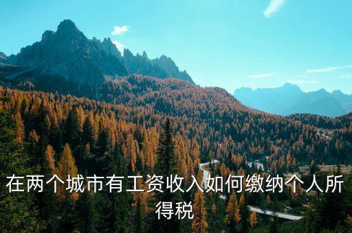 在兩個(gè)地方領(lǐng)工資如何申報(bào)個(gè)稅，一個(gè)人在兩個(gè)地方有收入個(gè)稅如何申報(bào)