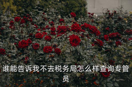 如何查納稅人的稅管員，誰能告訴我不去稅務(wù)局怎么樣查詢專管員
