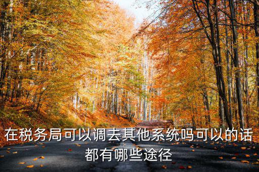 國稅系統(tǒng)如何調(diào)出，其他公務員怎么調(diào)稅務系統(tǒng)