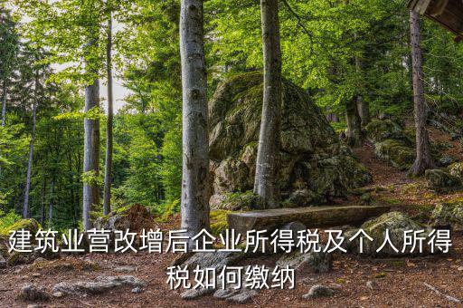 營改增后企業(yè)所得稅如何繳納，營改增后施工企業(yè)所得稅怎樣繳