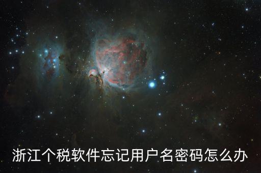 個(gè)稅軟件登錄密碼忘記如何，浙江個(gè)稅軟件忘記用戶名密碼怎么辦