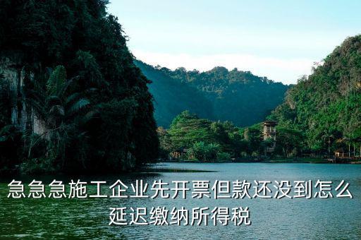企業(yè)所得稅如何延期，企業(yè)所得稅可以延期償還嗎