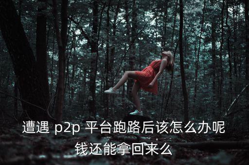 遭遇 p2p 平臺(tái)跑路后該怎么辦呢錢還能拿回來么