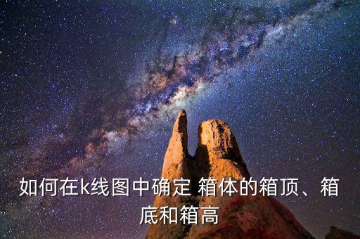 如何在k線圖中確定 箱體的箱頂、箱底和箱高