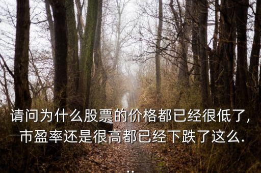 請問為什么股票的價(jià)格都已經(jīng)很低了, 市盈率還是很高都已經(jīng)下跌了這么...