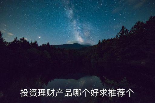 投資理財(cái)選什么好，投資理財(cái)產(chǎn)品哪個好求推薦個