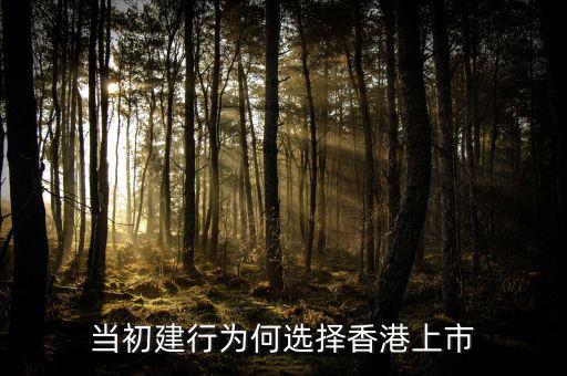 中國(guó)能建為什么在香港上一，當(dāng)初建行為何選擇香港上市