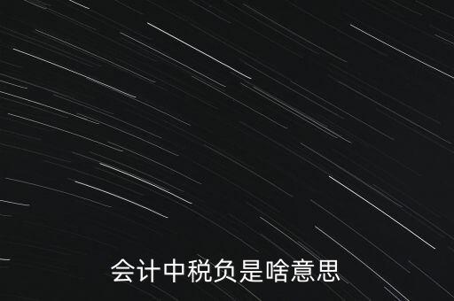 稅負(fù)是什么意思，會計中稅負(fù)是啥意思