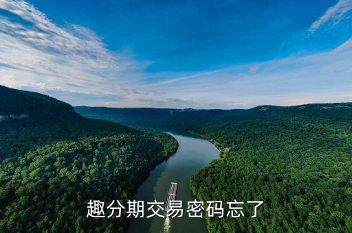 趣分期交易密碼是什么，趣分期那個我的認(rèn)證的密碼是六位數(shù)嗎