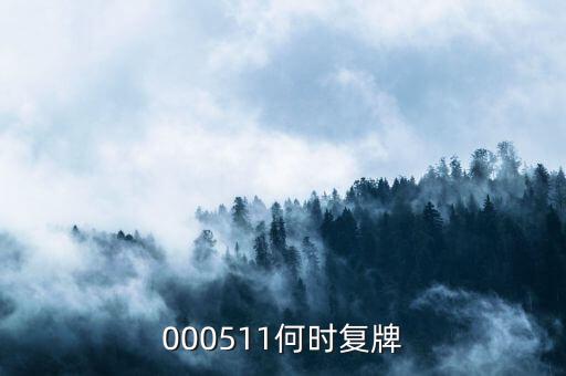 000511什么時(shí)候復(fù)盤(pán)，000511什么時(shí)候復(fù)牌