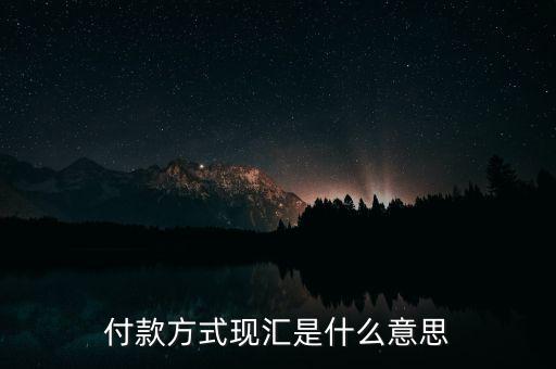 現(xiàn)匯金額是什么意思，招行自動還款中現(xiàn)匯是什么意思