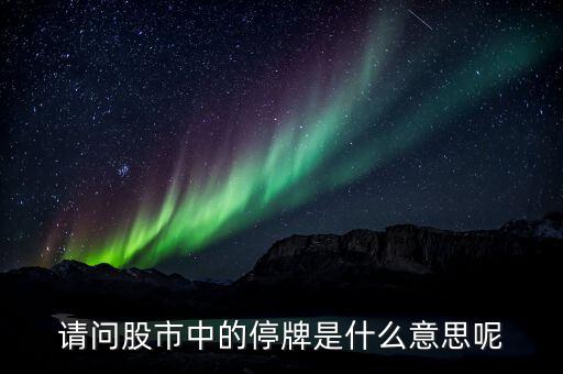 什么是停牌一小時的股票，股票中停牌1小SZ000是什么意思呢