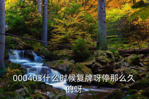 2014成飛集成什么時候復(fù)牌，000403什么時候復(fù)牌呀停那么久的呀