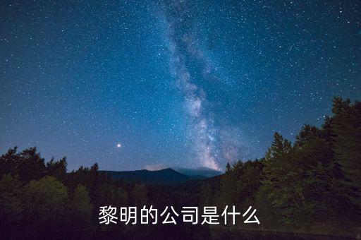 招商財(cái)富是什么公司，黎明的公司是什么