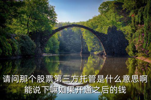 股票托管轉(zhuǎn)入是什么意思，托管轉(zhuǎn)出是什么意思