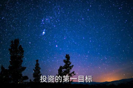 投資目標(biāo)是什么，企業(yè)投資戰(zhàn)略收益性目標(biāo)有哪些
