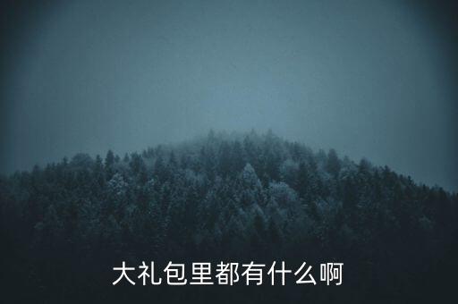 雙匯大禮包中有什么，大禮包里都有什么啊