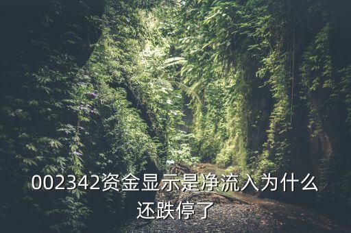 資金凈流入為什么還跌停，資金凈流入怎么還跌停了