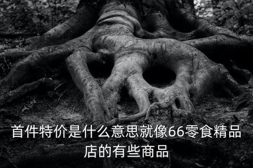首份特價(jià)什么意思，首周特價(jià)是什么意思