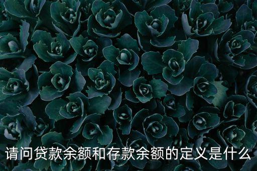 什么是金融機(jī)構(gòu)貸款余額，什么是金融機(jī)構(gòu)存貸款余額