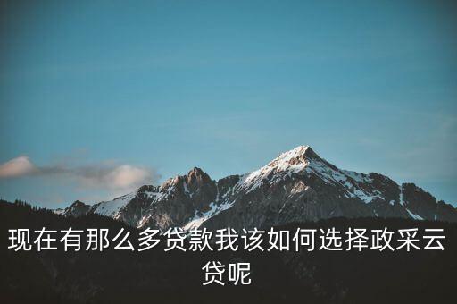 政采貸是什么意思，建設(shè)銀行政采云貸是什么