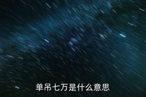 上海7萬是指什么，7萬的費用是指什么