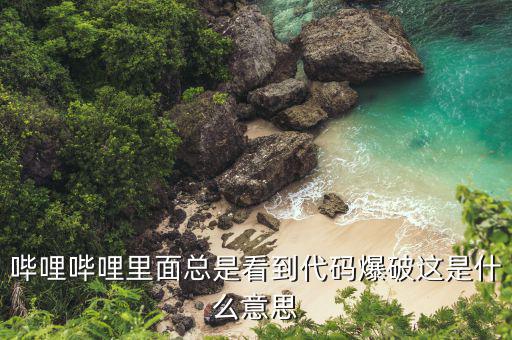 代碼爆破是什么意思，嗶哩嗶哩里面總是看到代碼爆破這是什么意思