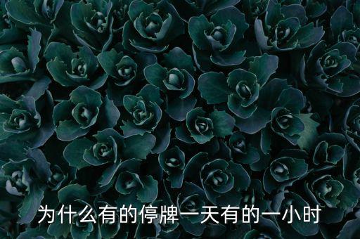 什么情況下停牌一小時，當(dāng)日委托幾點起有效要是停牌一小時幾點開始