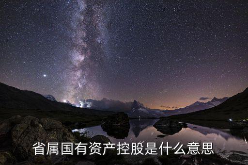 省屬國有資產控股是什么意思