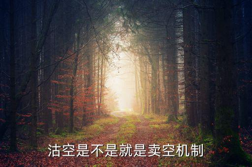 沽空機制是什么，什么是沽空沽空是什么意思