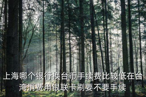 上海什么銀行可以換臺(tái)幣，上海可以人民幣兌換新臺(tái)幣嗎分別是什么銀行
