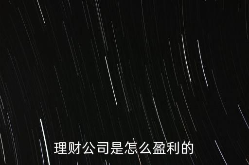 投資公司靠什么賺錢，投資理財公司靠什么賺錢