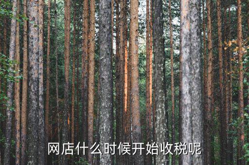 網(wǎng)店什么時(shí)候開(kāi)始收稅呢