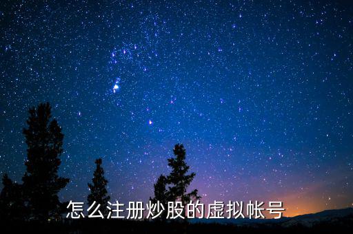 虛擬證券賬戶是什么，什么叫股票的虛擬賬戶