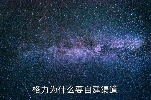 格力為什么自建渠道，格力與國美電器將來的合作的可能性如何請說明原因