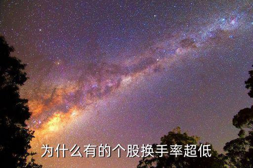 換手率低說明什么，為什么有的個股換手率超低